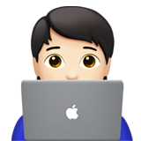 Emoji de hombre con laptop